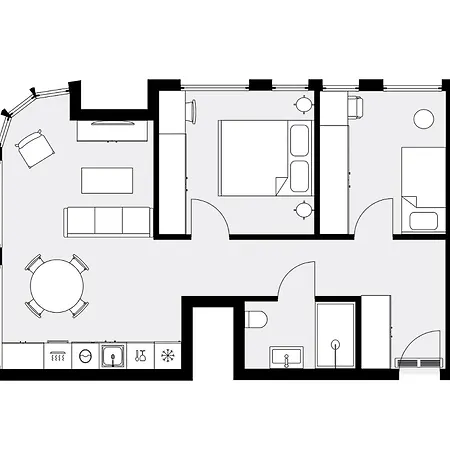 Urban Global Skyline - 22nd Floor No 23 - Free Garage - Luxury Apartment *