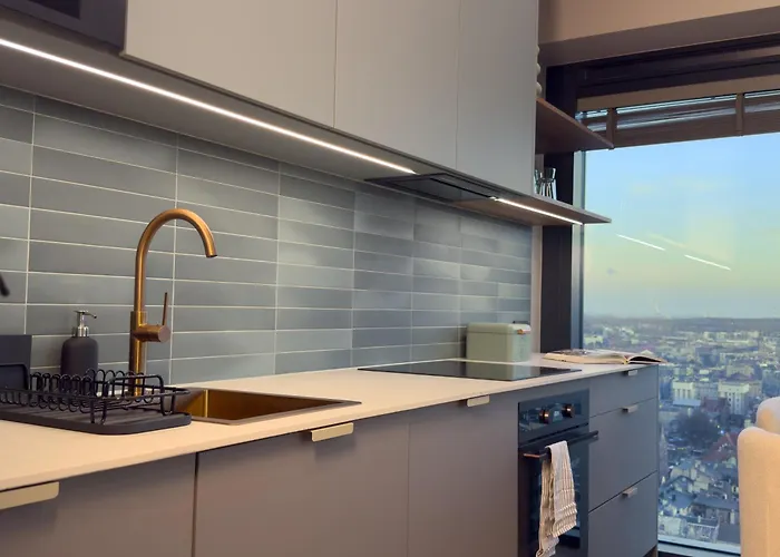 דירה Urban Luxury Skyline Global, 22th Floor No 23 , Free Garage, Self Check-in *