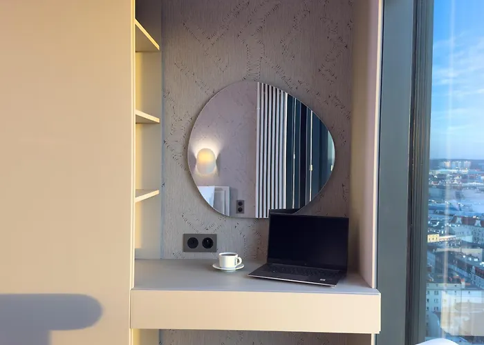 דירה Urban Luxury Skyline Global, 22th Floor No 23 , Free Garage, Self Check-in *